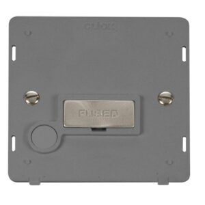 Click Scolmore - Click Definity 13A Ingot Fused Connection Unit With Optional Flex Outlet Insert (SIN550GYBS)