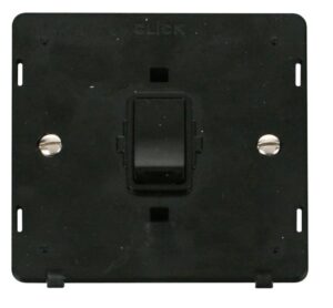 Click Scolmore - Click Definity 20A 1 Gang Dp Switch Insert Black (SIN622BK)