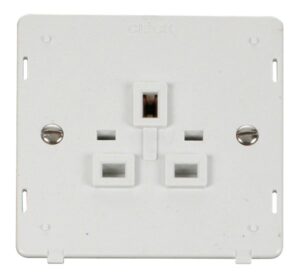 Click Scolmore - Click Definity 1 Gang 13A Socket Insert White (SIN630PW)