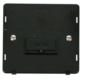 Click Scolmore - Click Definity 13A Fused Connection Unit Insert Black (SIN650BK)