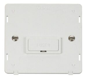 Click Scolmore - Click Definity 13A Fused Connection Unit Insert White (SIN650PW)