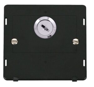 Click Scolmore - Click Definity 20A Double Pole Key Lockable Switch Insert (SIN660BK)