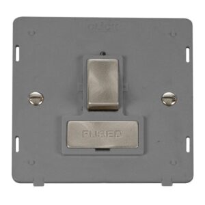Click Scolmore - Click Definity 13A Ingot Double Pole Switched Fused Connection Unit Insert (SIN751GYBS)