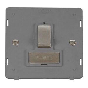 Click Scolmore - Click Definity 13A Ingot Double Pole Switched Fused Connection Unit Insert (SIN751GYSS)