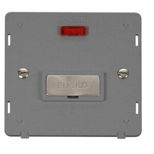 Click Scolmore - Click Definity 13A Ingot Fused Connection Unit With Neon Insert (SIN753GYBS)