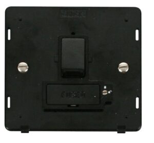 Click Scolmore - Click Definity 13A Fused Switched Connection Unit (Lockable) Insert Black (SIN851BK)