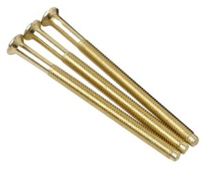Click Essentials Standard 3.5Mm Dia 50Mm Long Screws (Bag 100) Brass
