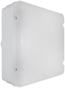 Eterna EMERGENCY + Multi-Function MICROWAVE Sensor Fresh Prince Square LED Utility Fitting With Opal Diffuser