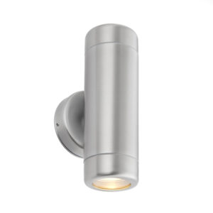 Saxby Odyssey 2lt 7W GU10 Outdoor Wall Light IP65 - Stainless Steel