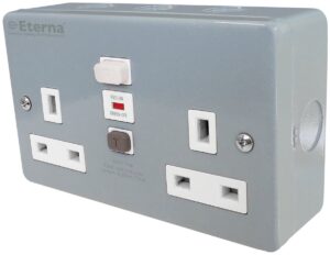 Eterna Twin Unswitched A Rated Rcd Socket