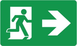 Eterna Lighting - Eterna ISO 7010 Right Arrow Legend For Vecoexit3m Range (VECOISOR)