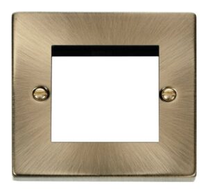 Click Scolmore - Click Deco Single Plate (Twin Media Module Aperture) (VPAB311)