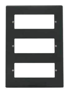 Click Scolmore - Click Deco 18 Gang Minigrid Front Plate Anthracite Grey (VPAG518)