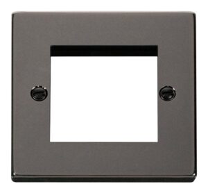Click Scolmore - Click Deco Single Plate (Twin Media Module Aperture) (VPBN311)