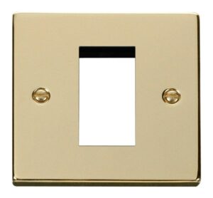 Click Scolmore - Click Deco Single Plate (Single Media Module Aperture) (VPBR310)