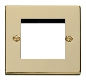 Click Scolmore - Click Deco Single Plate (Twin Media Module Aperture) (VPBR311)