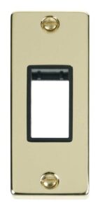 Click Scolmore - Click Deco Single Architrave Plate & Aperture Black (VPBR471BK)