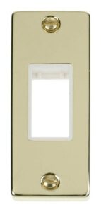 Click Scolmore - Click Deco Single Architrave Plate & Aperture White (VPBR471WH)