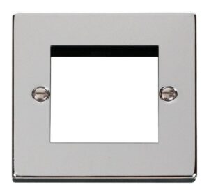 Click Scolmore - Click Deco Single Plate (Twin Media Module Aperture) (VPCH311)