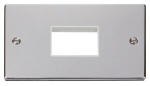 Click Scolmore - Click Deco Double Minigrid Plate Triple Aperture White (VPCH432WH)