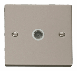 Click Scolmore - Click Deco Single Coaxial Socket Outlet White (VPPN065WH)