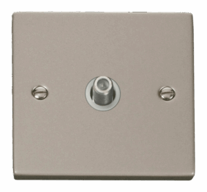 Click Scolmore - Click Deco 1 Gang Satellite Socket Outlet White (VPPN156WH)