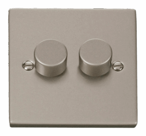 Click Scolmore - Click Deco Vppn 2Gang 2Way 0-100W Led Dimmer Switch (VPPN162)
