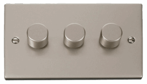 Click Scolmore - Click Deco Vppn 3Gang 2Way 100W Led Dimmer Switch (VPPN163)