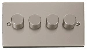 Click Scolmore - Click Deco Vppn 4Gang 2Way 75W Led Dimmer Switch (VPPN164)