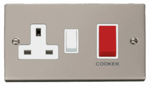 Click Scolmore - Click Deco 45A Dp Switch 13A Switched Socket White (VPPN204WH)
