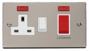 Click Scolmore - Click Deco 45A Dp Switch 13A Switched Socket & Neons (2) White (VPPN205WH)