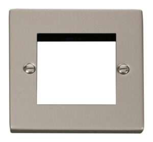 Click Scolmore - Click Deco Single Plate (Twin Media Module Aperture) (VPPN311)