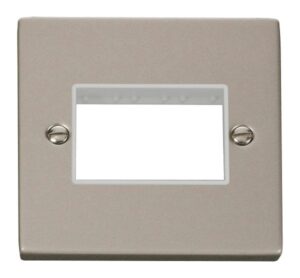 Click Scolmore - Click Deco 1 Gang Plate Triple Aperture White (VPPN403WH)