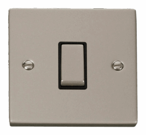 Click Scolmore - Click Deco 1 Gang Intermediate Ingot 10Ax Switch Black (VPPN425BK)