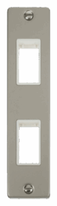 Click Scolmore - Click Deco Double Architrave Plate & Aperture White (VPPN472WH)