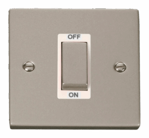 Click Scolmore - Click Deco Ingot 1 Gang 45A Dp Switch White (VPPN500WH)