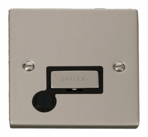 Click Scolmore - Click Deco 13A Fused Ingot Connection Unit With Flex Outlet Black (VPPN550BK)