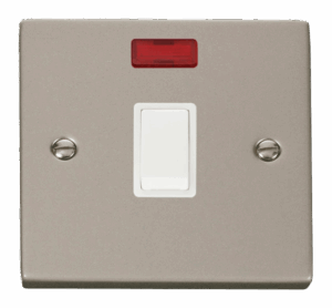 Click Scolmore - Click Deco 20A 1 Gang Dp Switch Neon White (VPPN623WH)