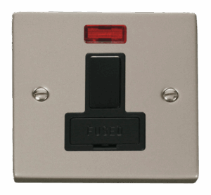 Click Scolmore - Click Deco 13A Fused Switched Connection Unit With Neon Black (VPPN652BK)