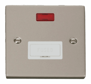 Click Scolmore - Click Deco 13A Fused Connection Unit With Neon White (VPPN653WH)