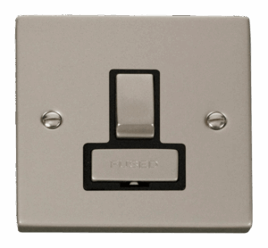 Click Scolmore - Click Deco 13A Fused Ingot Switched Connection Unit Black (VPPN751BK)