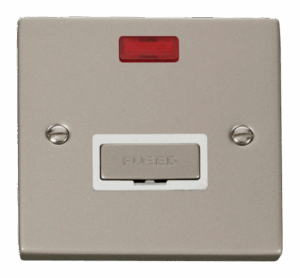 Click Scolmore - Click Deco 13A Fused Ingot Connection Unit With Neon White (VPPN753WH)