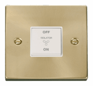 Click Scolmore - Click Deco 10A 3 Pole Fan Isolation Plate Switch (VPSB020WH)