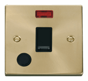 Click Scolmore - Click Deco 20A 1 Gang Dp Switch With Flex Outlet And Neon Black (VPSB023BK)