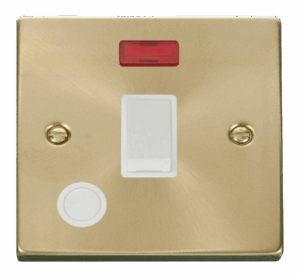 Click Scolmore - Click Deco 20A 1 Gang Dp Switch With Flex Outlet And Neon White (VPSB023WH)