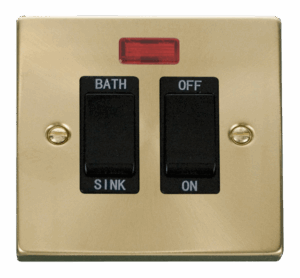 Click Scolmore - Click Deco 20A Dp Sink/Bath Switch Black (VPSB024BK)