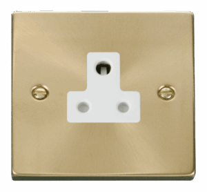 Click Scolmore - Click Deco 5A Round Pin Socket Outlet White (VPSB038WH)