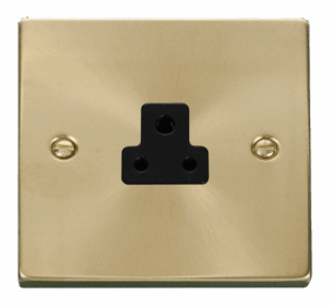 Click Scolmore - Click Deco 2A Round Pin Socket Outlet Black (VPSB039BK)