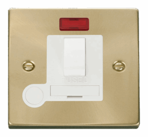Click Scolmore - Click Deco 13A Fused Switched Connection Unit With Flex Outlet & Neon White (VPSB052WH)