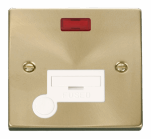 Click Scolmore - Click Deco 13A Fused Connection Unit With Flex Outlet & Neon White (VPSB053WH)